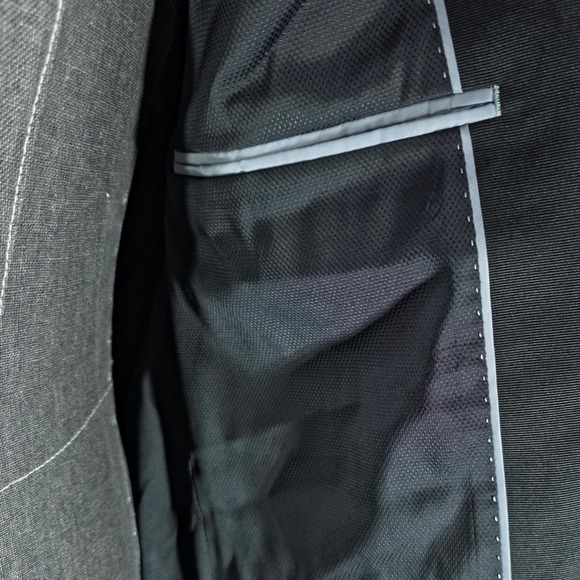 bar III Tuxedo Jacket Mens 42R Black Wool Blend Quiet Luxury Business Casual NWT - Picture 8 of 10